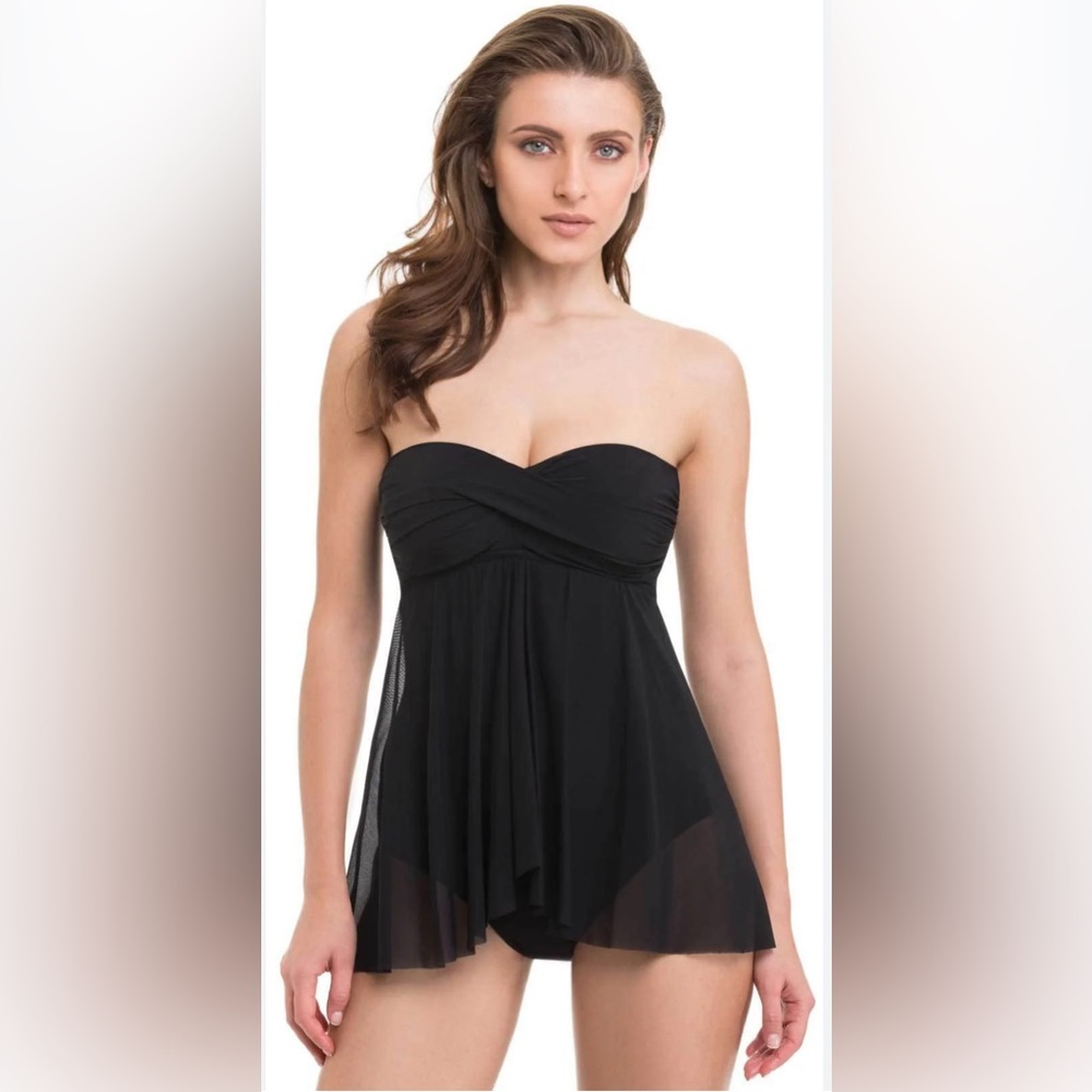 NWT Profile by Gottex Tutti Frutti Bandeau Swimsuit 6